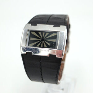 Kenneth Cole New York Digital LCD Watch 38mm Slim Leather Strap KC1292 Rare HTF